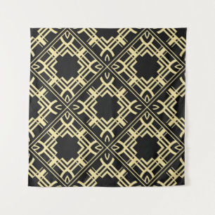 Vintage moderne Fliesenmuster. Abstrakter Art Deco Wandteppich