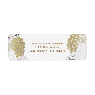 Vintage Moderne Florale Botanische Glam Weiße & Go