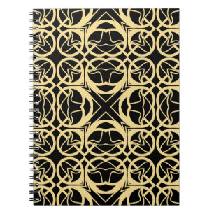 Vintage moderne Kunst Deko abstrakte geometrische  Notizblock
