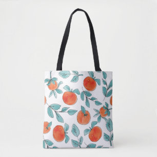 Vintage moderne Orangen Obst handgezeichnete Illus