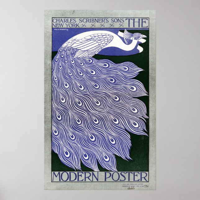 Vintage moderne Poster Peacock Magazine Cover (Vorne)