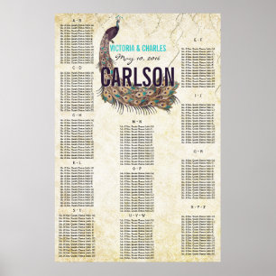 Vintage, moderne schwarze Chalkboard-Sitzkarte Poster