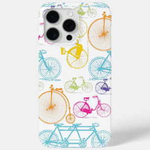 Vintage modernes Fahrrad in leuchtender Neonfarbe  iPhone 15 Pro Max Hülle