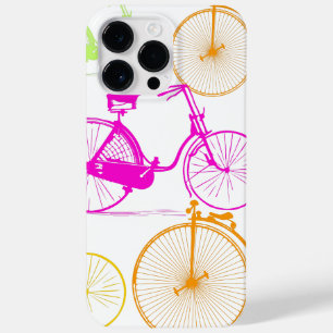 Vintage modernes Fahrrad in leuchtender Neonfarbe Case-Mate iPhone Hülle