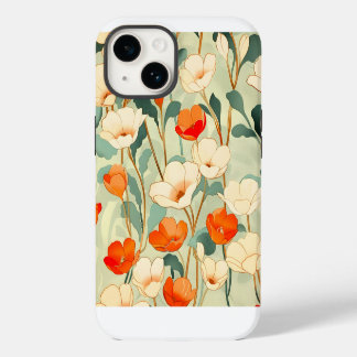 Vintage Mohnblüte iPhone 14 Hülle