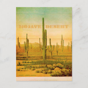 Vintage Mojave-Wüsten-Reisepostkarte Postkarte
