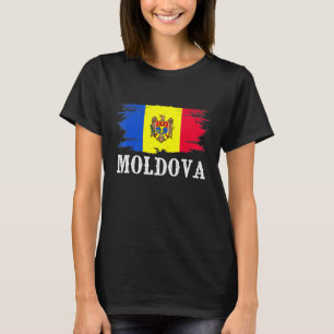 Vintage Moldau Flaggenstaat I Liebe Moldau T-Shirt