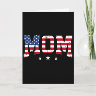 Vintage Mom Muttertag Amerikanische Mutter USA-Fla Karte