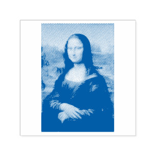 VINTAGE MONA LISA RUBBER BRIEFMARKE PERMASTEMPEL