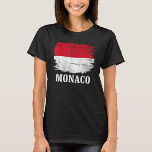 Vintage Monaco-Flagge T-Shirt