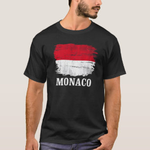 Vintage Monaco-Flagge T-Shirt