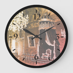 Vintage Monaco Fürstenpalast Die Thronuhr Große Wanduhr