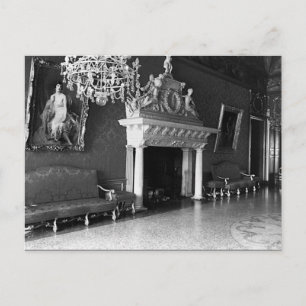 Vintage Monaco Fürstenpalast Thronsaal Postkarte