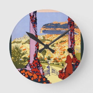 Vintage Monaco Monte Carlo Acrylwand Uhr