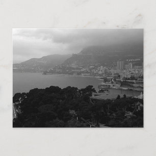 Vintage Monaco Monte Carlo Küstenansicht Postkarte