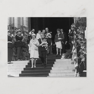Vintage Monaco Prinz Albert und Prinzessin Grace Postkarte