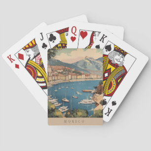 Vintage Monaco Riviera Casino-Nächte Spielkarten