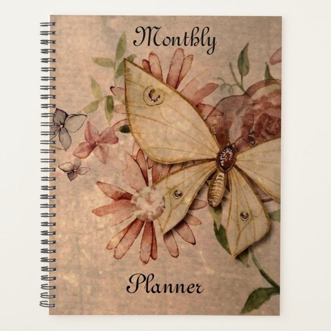 Vintage-Monatsplaner Planer (Vorderseite)
