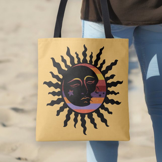 Vintage Mondhymne Silhouette Regenbogengelb (Von Creator hochgeladen)