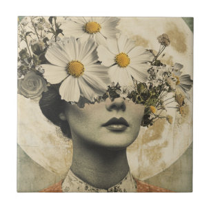Vintage Mondlicht - Boho Vintage Eleganz Fliese