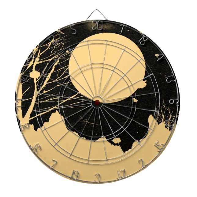 Vintage Mondnacht 3 Dartscheibe (vorne)