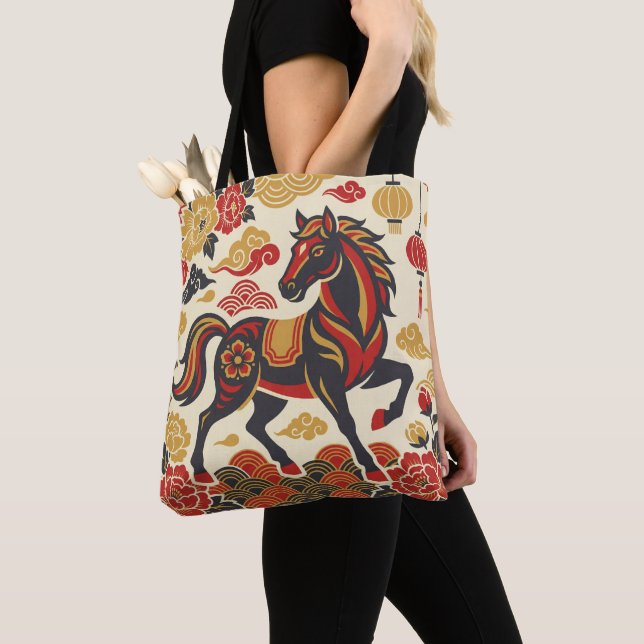 Vintage-Mondpferd | Chinesisches Neujahr (Von Nahem)