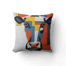 vintage mondrian animal cow 2