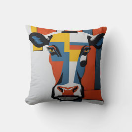 vintage mondrian animal cow 2 kissen