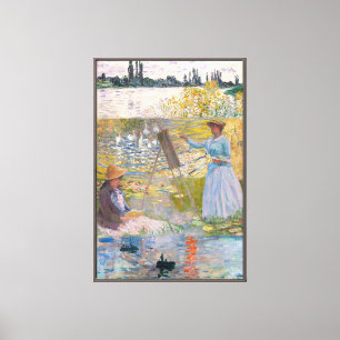 Vintage-Monet-Seerosen-Remix-Poster Leinwanddruck