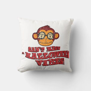Vintage Monkey Ghost – Kann Halloween nicht verpas Kissen