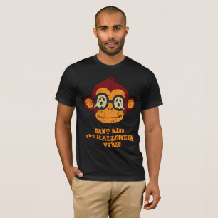 Vintage Monkey Ghost – Kann Halloween nicht verpas T-Shirt