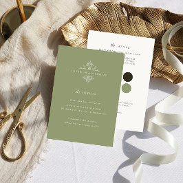 Vintage Monogram | Wedding Guest Details Begleitkarte