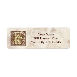 Vintage Monogramm F