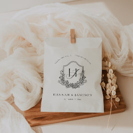 Vintage Monogramm | Floral Boho Wedding Geschenktütchen