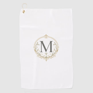 vintage Monogramm Golfhandtuch