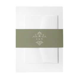 Vintage Monogramm | Hochzeitsmonogramm Einladungsbanderole