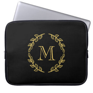 Vintage Monogramm Laptopschutzhülle