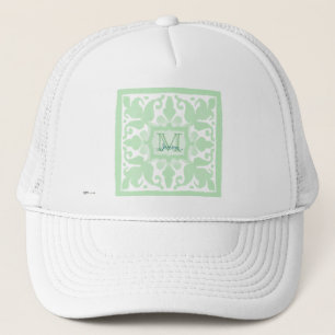 Vintage-Monogramm (Mintgrün) Truckerkappe
