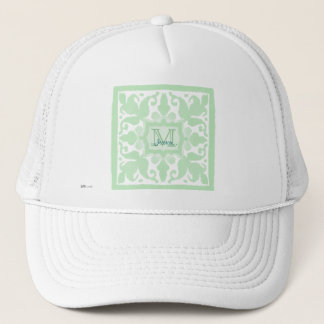 Vintage-Monogramm (Mintgrün) Truckerkappe