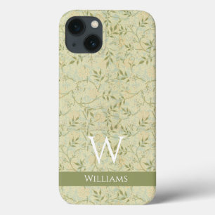 Vintage Monogramm Morris Jasmine Blumen & Blätter Case-Mate iPhone Hülle