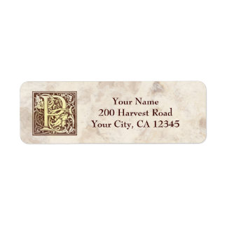 Vintage Monogramm P