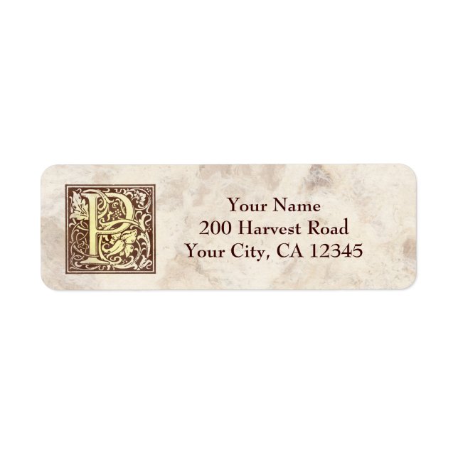 Vintage Monogramm P (Vorne)