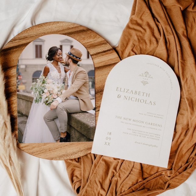 Vintage Monogramm | Verzierte Einladung von Boho z (Von Creator hochgeladen)