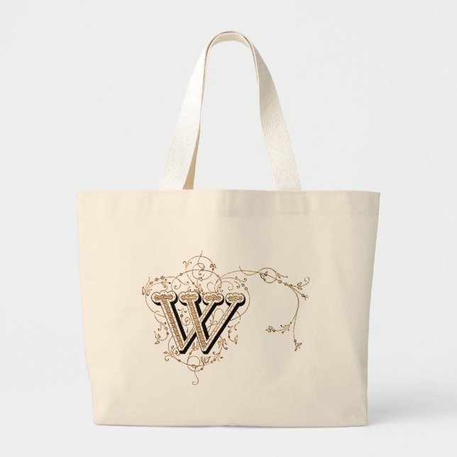 Vintage-Monogramm 'W' - Tasche (Vorne)