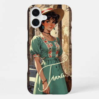 Vintage monogrammierte Case-Mate iPhone-Hülle iPhone 16 Plus Hülle