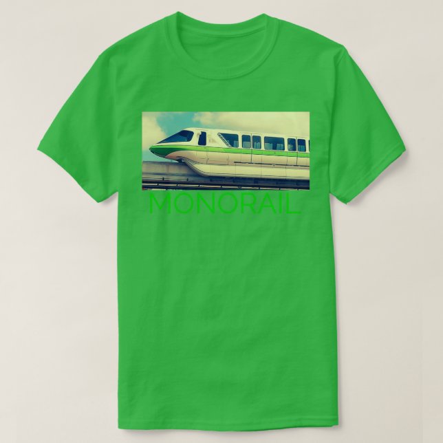 Vintage Monorail-Gestaltung T-Shirt (Design vorne)