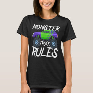 Vintage Monster LKW Regeln Retro Sunset Cool Engi T-Shirt