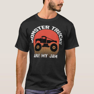 Vintage Monster Truck are My Jam funny Truck Boys T-Shirt