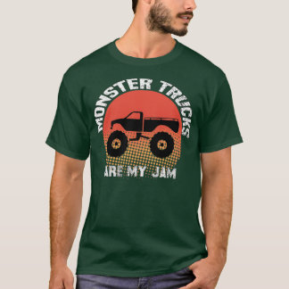 Vintage Monster Truck are My Jam funny Truck Boys T-Shirt