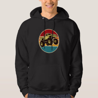 Vintage Monster Truck Big Style Truck Hoodie
